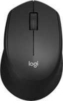 Logitech - M330 SILENT PLUS Wireless Optical Mouse with Quiet Clicks - Black - Front_Zoom