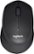 Front. Logitech - M330 SILENT Wireless Optical Mouse with Quiet Clicks - Black.