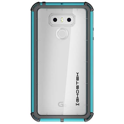 Front. Ghostek - Atomic Protective Water-resistant Case for LG G6 - Teal/clear.
