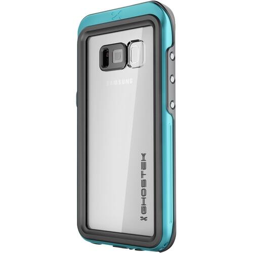 Ghostek - Atomic Protective Water-resistant Case for Samsung Galaxy S8+ - Teal/clear - Larger Front