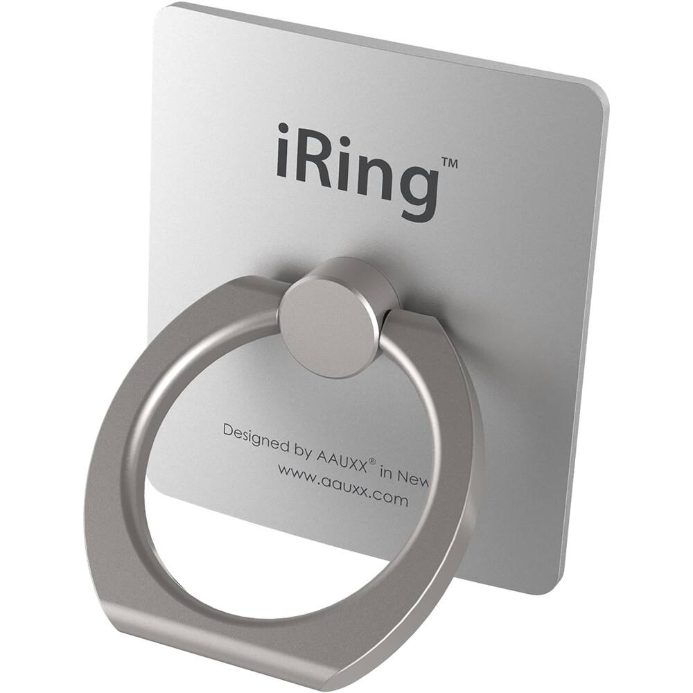 Best Buy iRing Finger Grip/Kickstand for Mobile Phones Silver 15170VRP