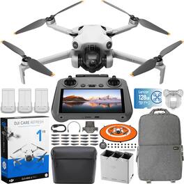 Mini 4 Pro Drone 4K HDR Fly More Combo + RC 2 Remote + DJI Care Refresh Bundle