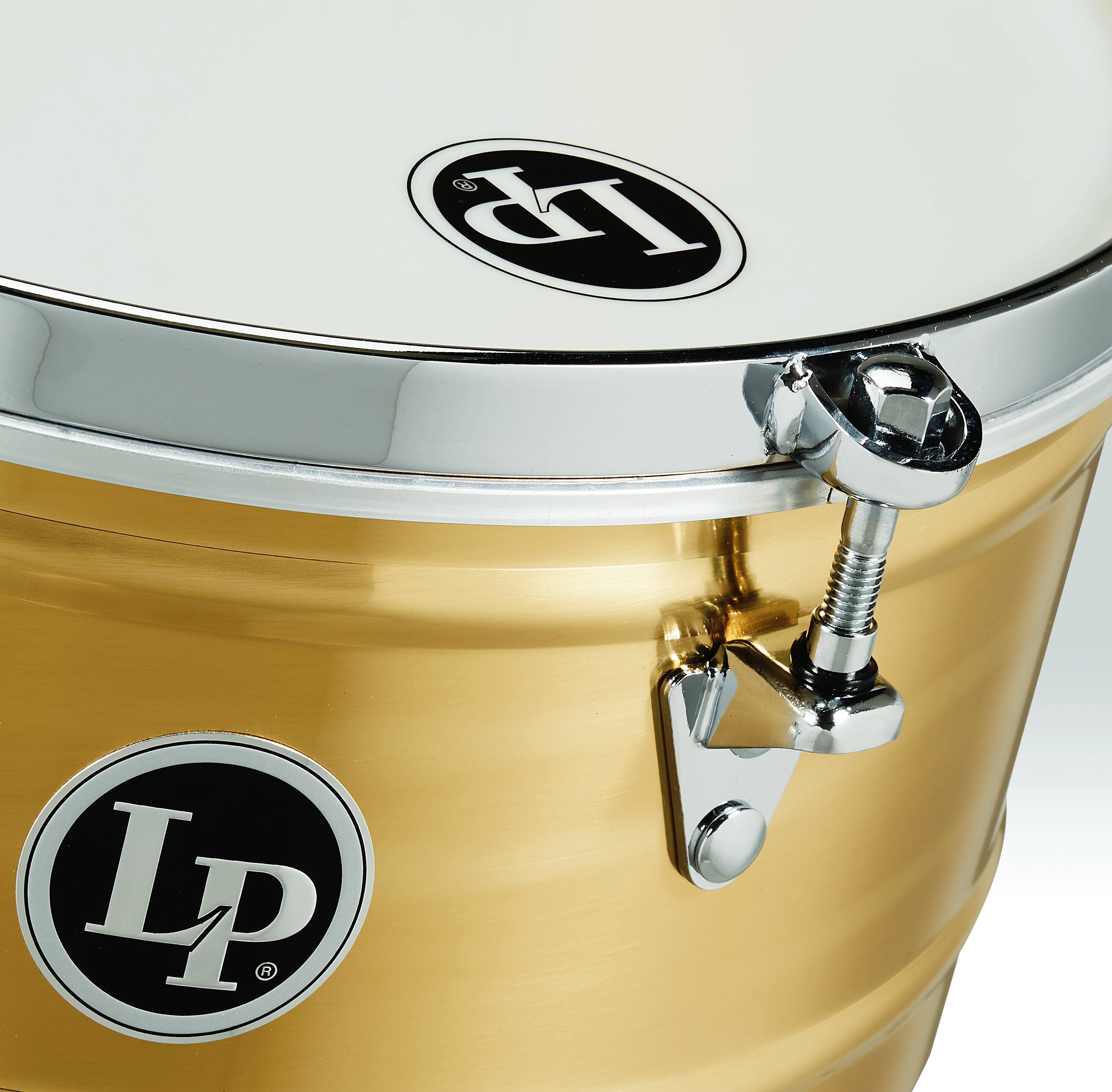 Angle. Latin Percussion - 13" Brass Timbale.
