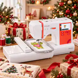 Poolin - EOC03-RE 9x4" Big Area Computerized Embroidery Machine with Start Kit USB&Wifi -Your First Embroidery Machine
