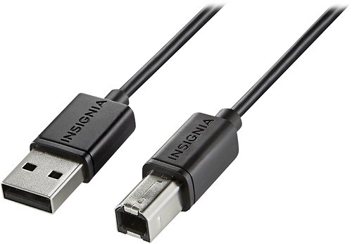 Insignia™ 10' USB 2.0 A-Male-to-B-Male Cable Black NS-PU105AB - Best Buy