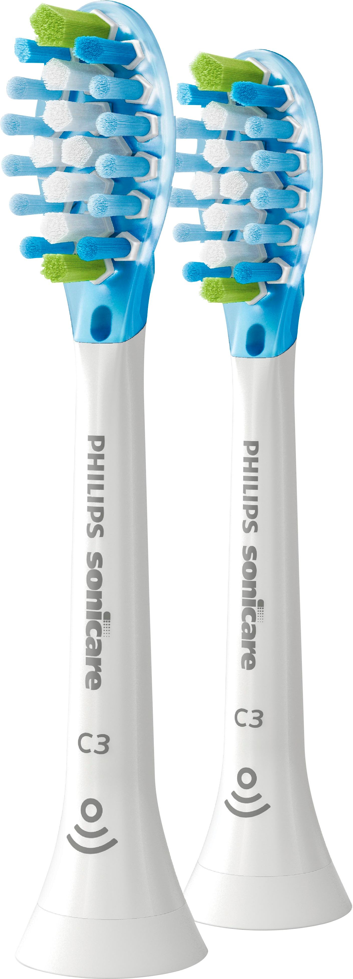 Angle View: Philips Sonicare - Premium Plaque Control Brush Heads (2-Pack) - White