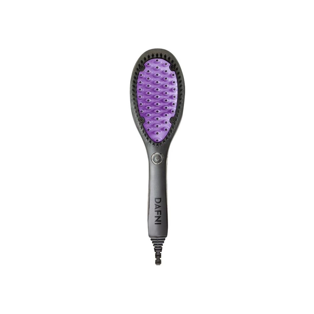 Dafni Ceramic Electric Hair Brush Black/purple DH1-0BORG - Best Buy