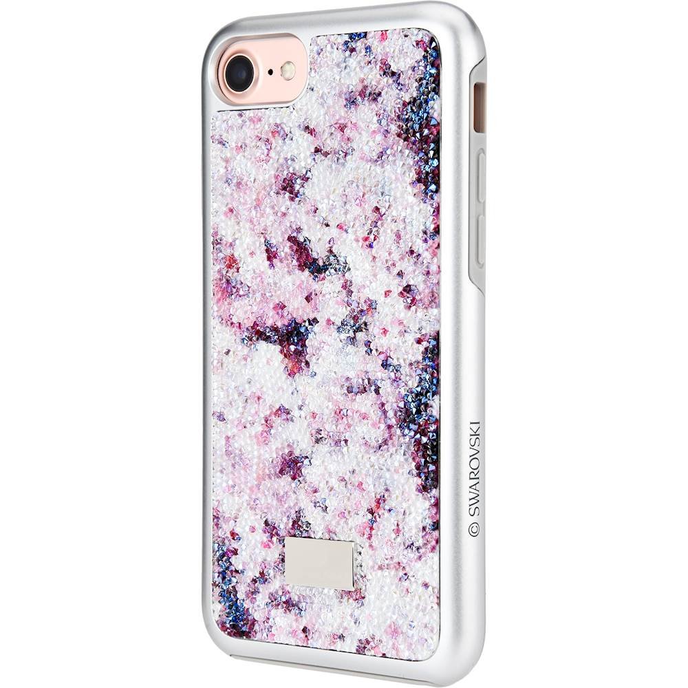 hard shell case for apple iphone 7 - crystal flower