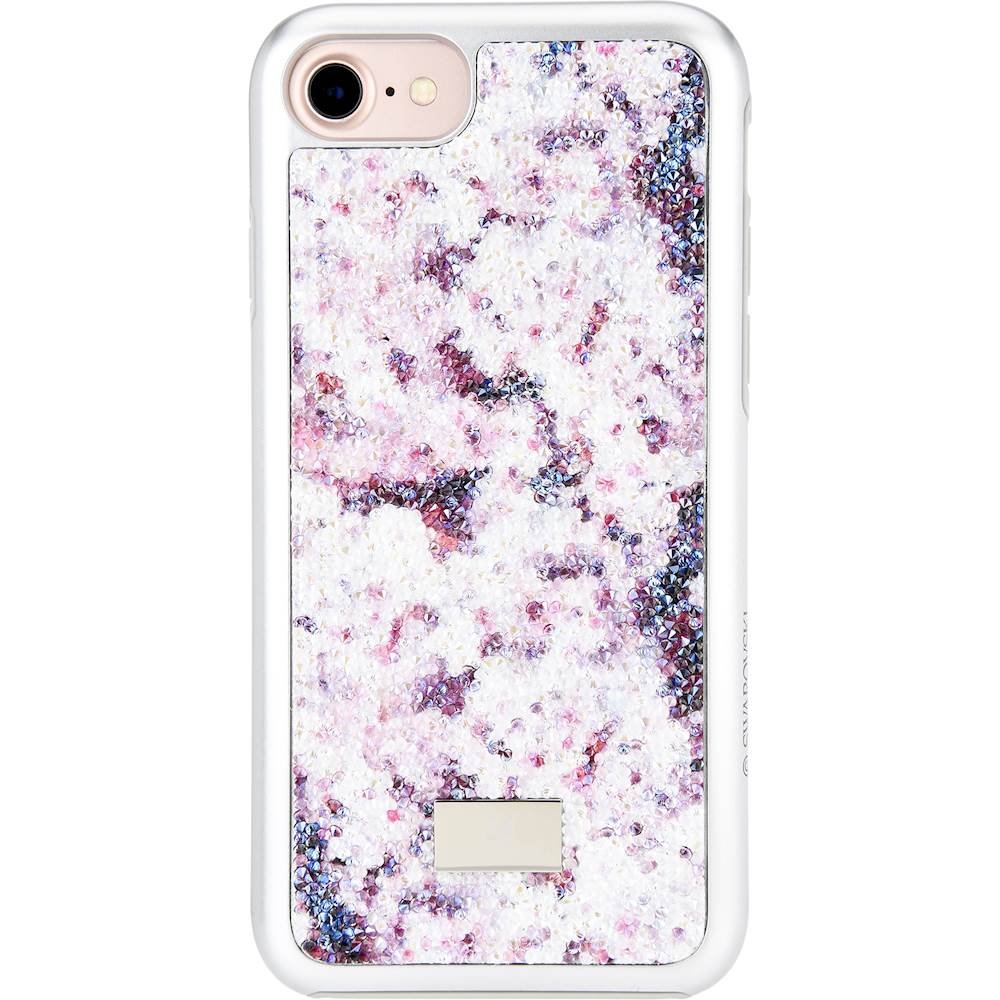 hard shell case for apple iphone 7 - crystal flower