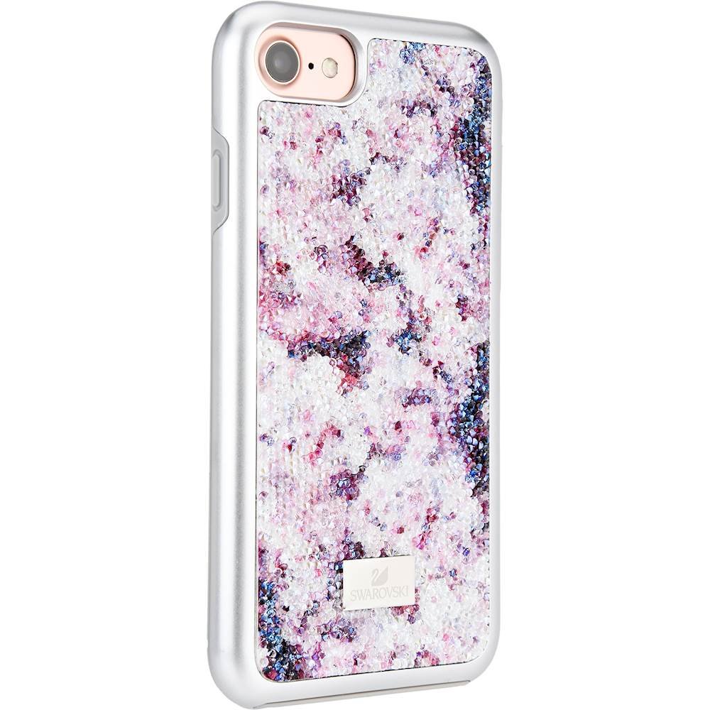 hard shell case for apple iphone 7 - crystal flower