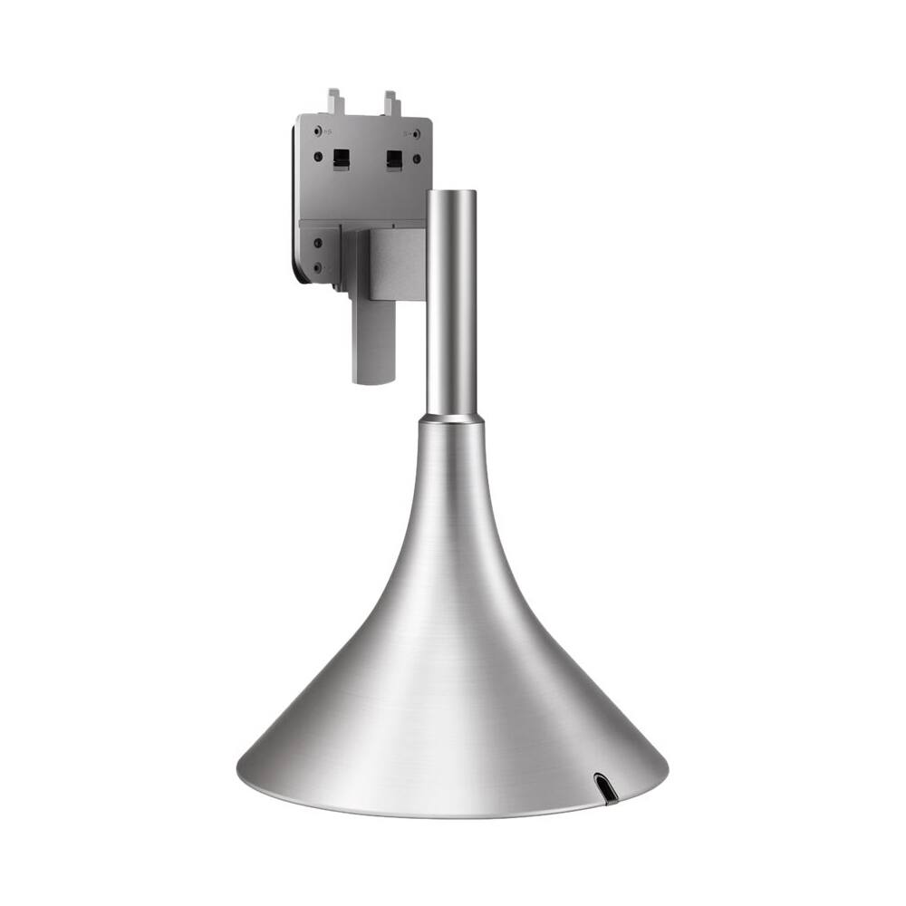 Left. Samsung - Gravity TV Stand for Most Flat-Panel TVs Up to 65" - Silver.