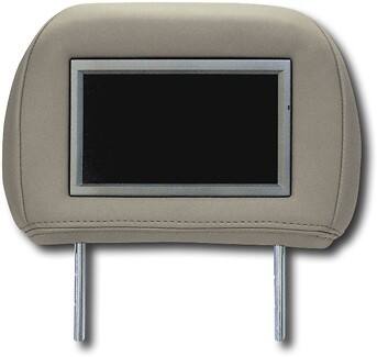Front Standard. Epik - Custom Headrest Video Monitors for 95-99 GM/GMC - Tan cloth.