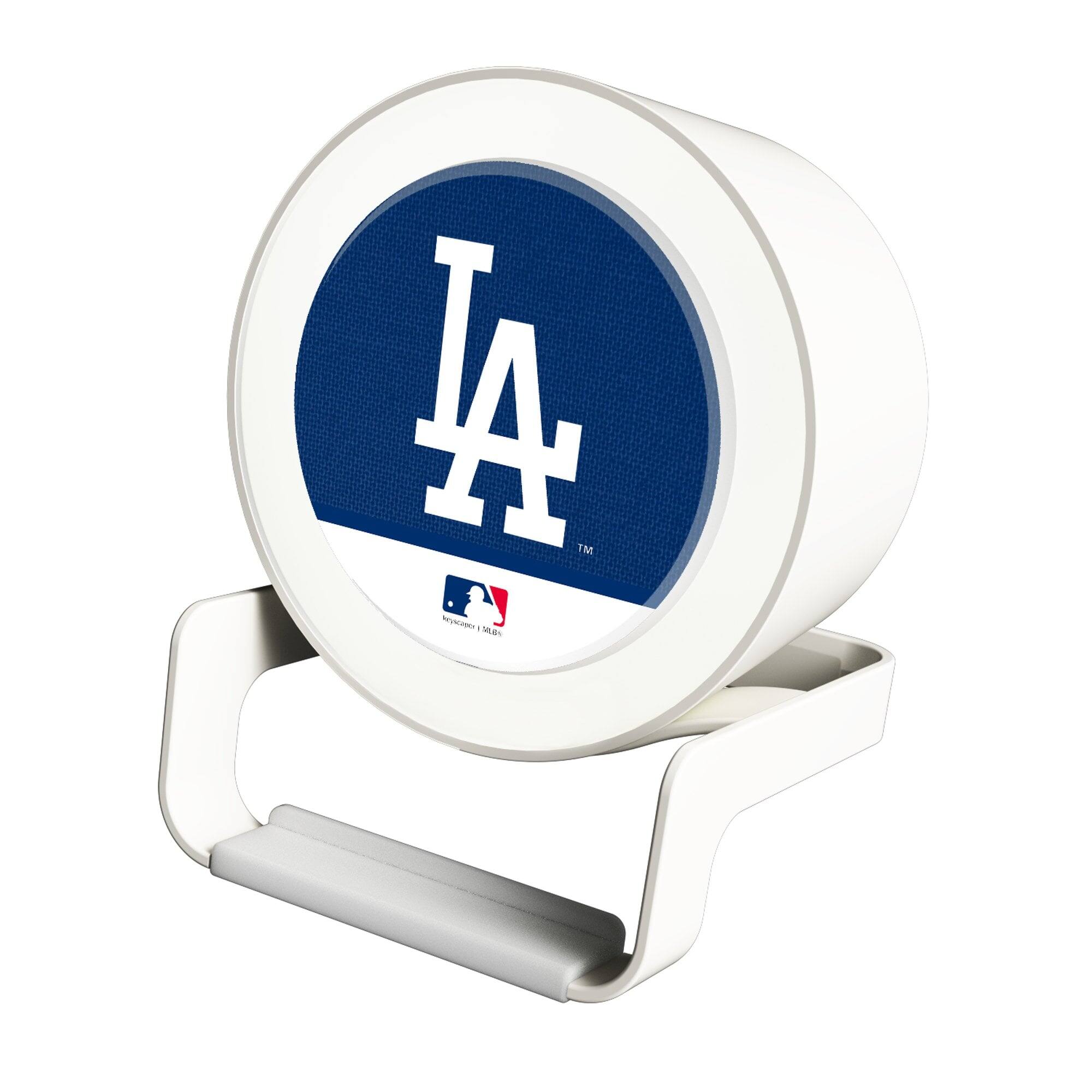Front. Keyscaper - Los Angeles Dodgers Night Light Wireless Charger And Bluetooth Speaker - Multicolor.