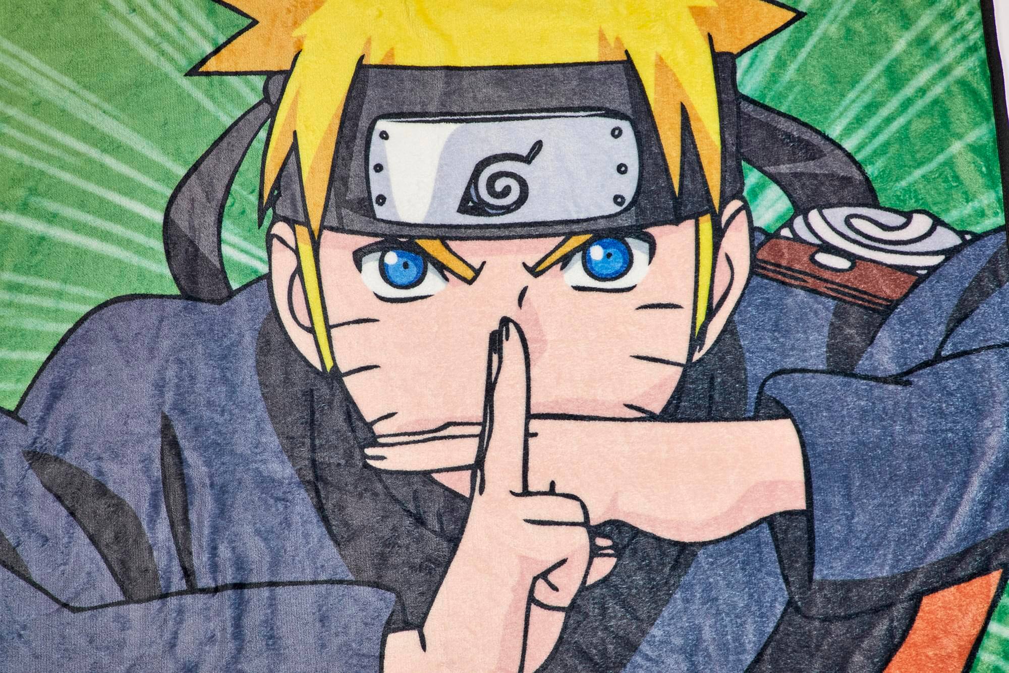 Alt View 10. Just Funky - Naruto Shippuden Naruto Uzumaki Character Fleece Throw Blanket | 60 x 45 Inches - Green.