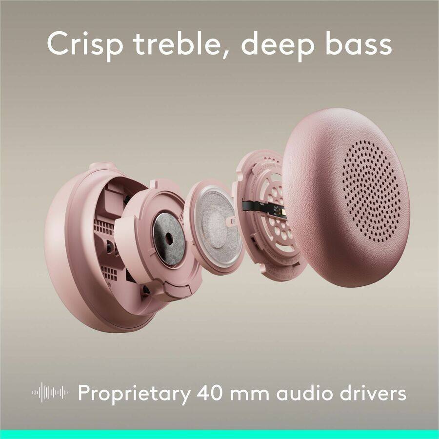 Crisp treble, deep bass

Proprietary 40 mm audio drivers