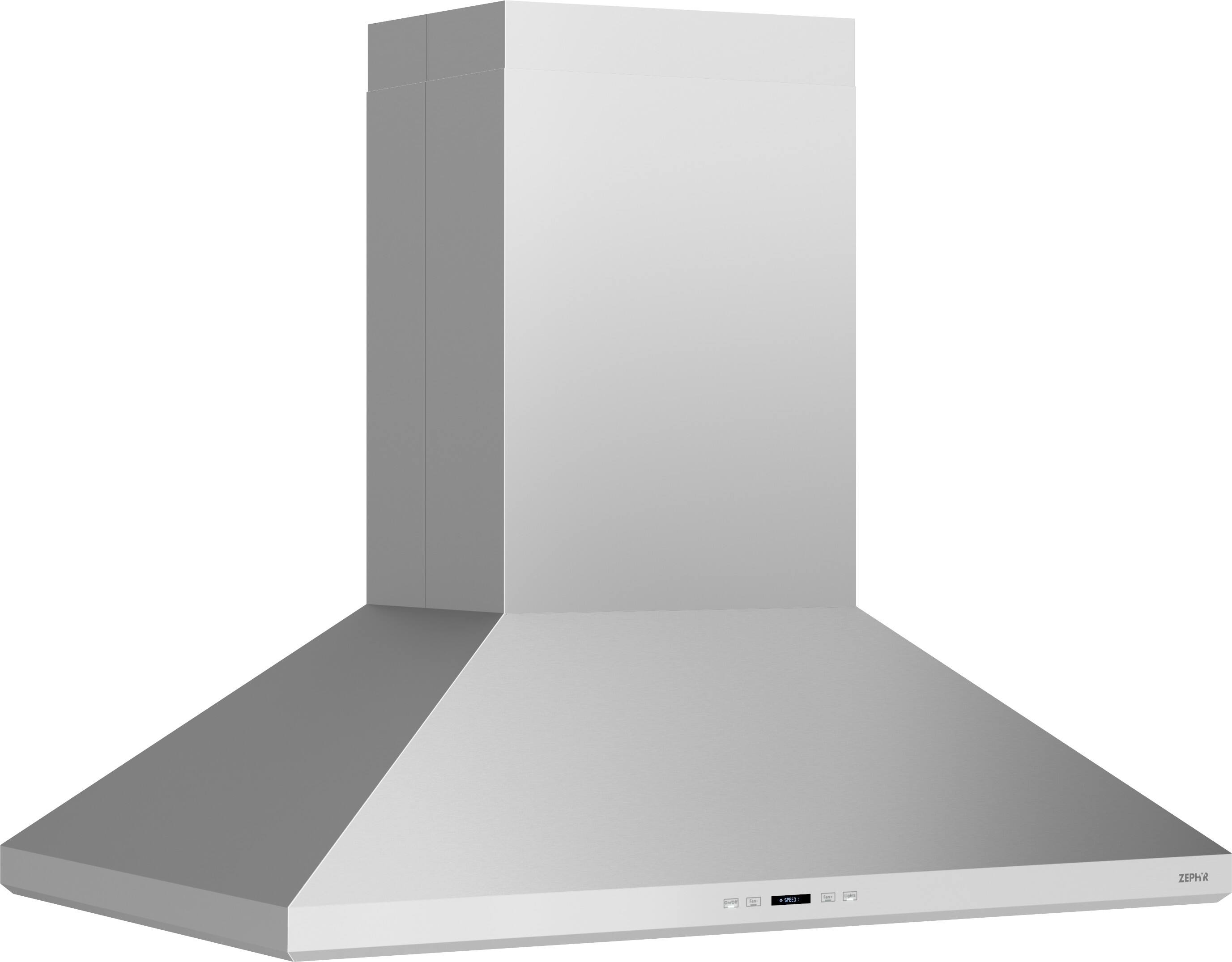 Left. Zephyr - Siena Pro 36 in. 1200 CFM Island Mount Range Hood with LED Lighting - Stainless Steel.