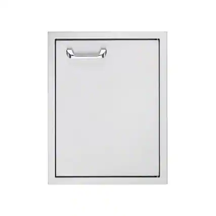 Front. Sedona By Lynx - 18" Single Acess Door for Sedona by Lynx BBQ Island - Silver.