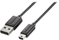 Front. Insignia™ - 3' USB Type A-to-5-Pin Mini-B Cable - Black.