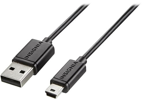 Insignia 3 Usb Type A To 5 Pin Mini B Cable Black Ns Pu035am