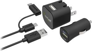 Digipower - Re-fuel Vehicle Charger - Black - Front_Zoom