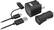 Front. Digipower - USB-C Wall & Car Charger Kit (Includes 3.3ft USB-A to USB-C & micro USB tips) - Black.