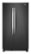 Front. Whirlpool - 25.2 Cu. Ft. Side-by-Side Refrigerator - Black Ice.