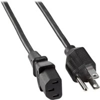 Insignia™ - 6' AC Power Cable - Black - Front_Zoom