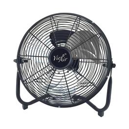 VieAir - 12" Floor Fan - Black