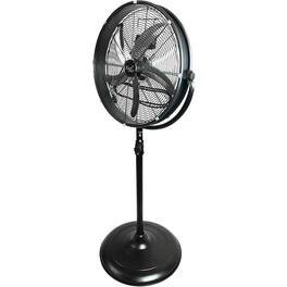 VieAir - Industrial 20" Pedestal Fan - Black