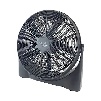 Front. VieAir - 20" Floor Fan - Black.