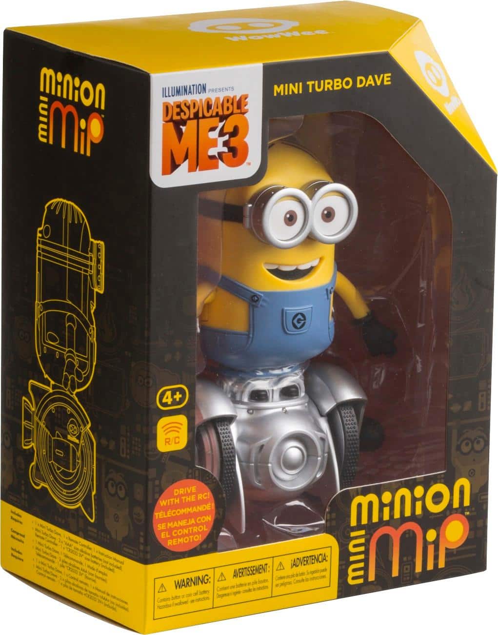 Alt View 12. WowWee - Mini Minion MiP Turbo Dave Robot - Yellow.