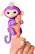 Alt View 11. WowWee - Fingerlings Baby Monkey Mia - Purple.