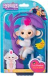 Front Zoom. WowWee - Fingerlings Baby Monkey Sophie - White.
