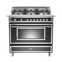 Bertazzoni - 4.4 Cu. Ft. Freestanding Gas Convection Range - Matt Black - Front_Zoom