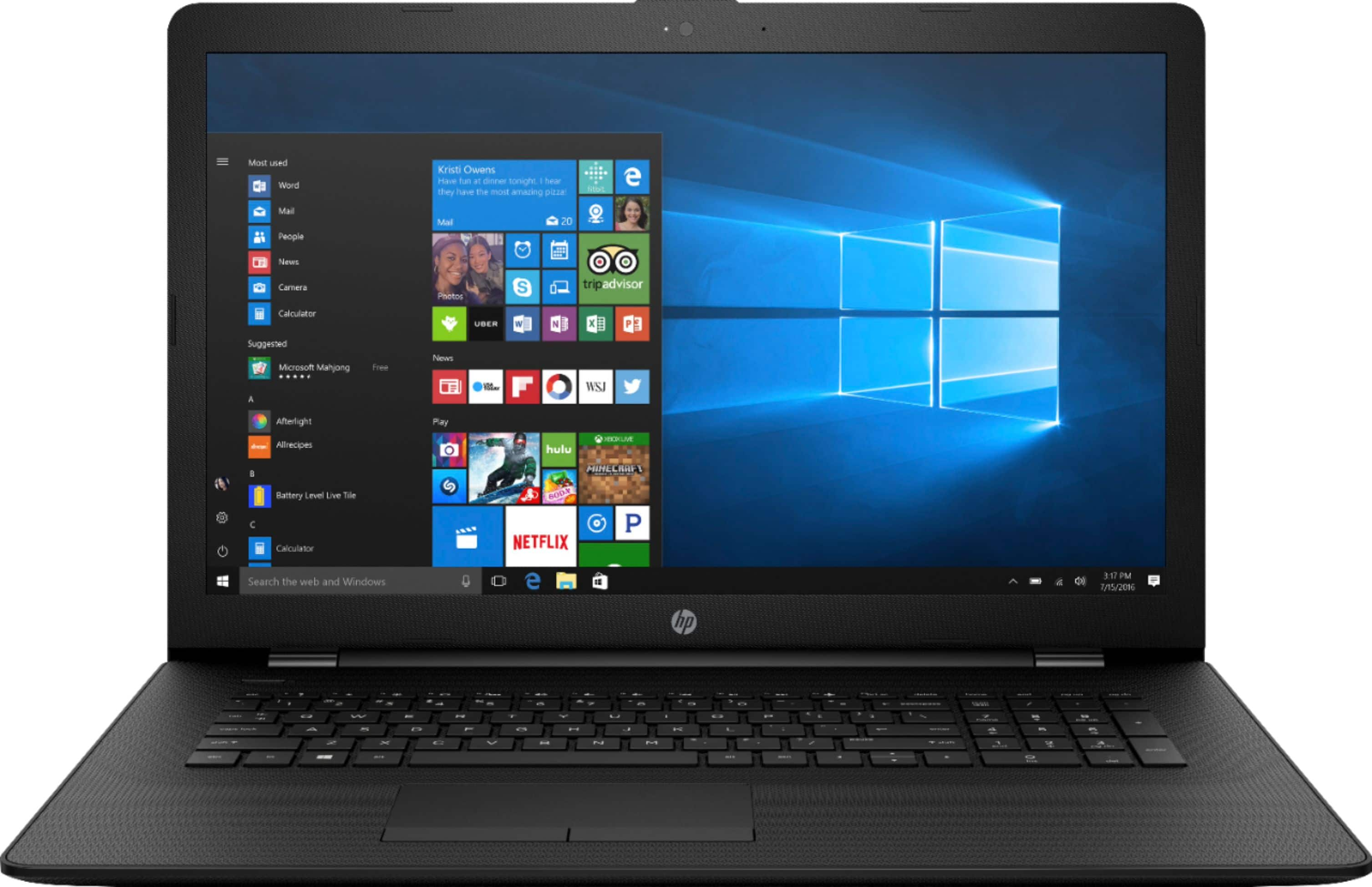 PC Portable HP-17,3 FHD-Core i3-1215U- RAM 8 Go-ssd 256Go - Buzz Micro