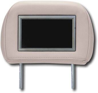 Front Standard. Epik - Custom Headrest Video Monitors for GM - Medium beige.