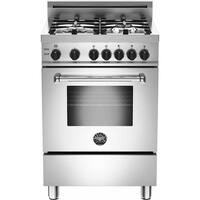 Bertazzoni - 2.4 Cu. Ft. Freestanding Gas Convection Range - Stainless steel - Front_Zoom