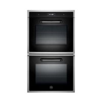 Bertazzoni - Design Series 30" Built-In Double Electric Convection Wall Oven - Black - Front_Zoom