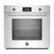 Front Zoom. Bertazzoni - Professional Series 29.8" Built-In Single Electric Convection Wall Oven - Stainless Steel.