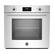 Front. Bertazzoni - Professional 29.8" Built-In Single Electric Convection Wall Oven - Stainless Steel.