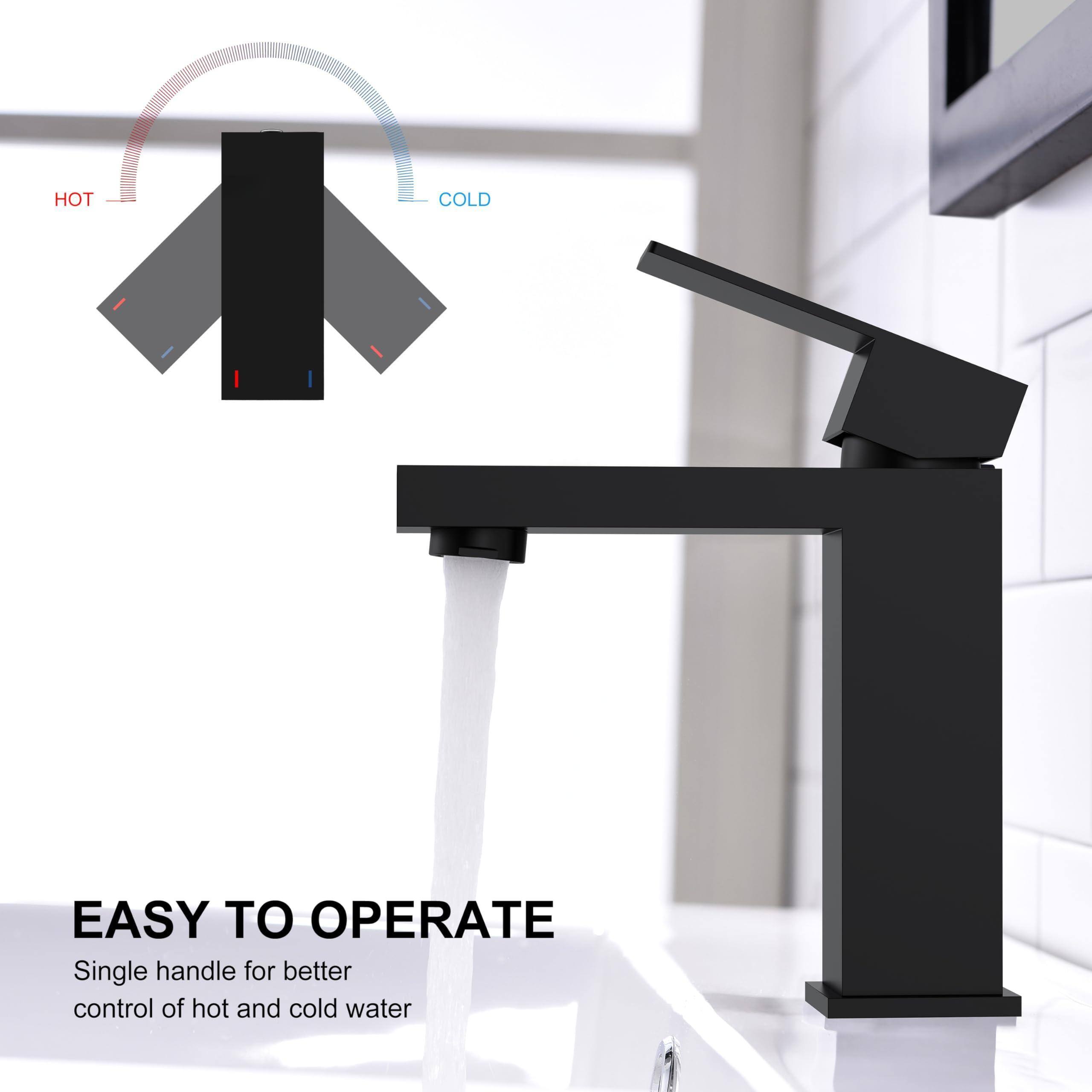 HOT COLD  
EASY TO OPERATE  
Single handle for better control of hot and cold water