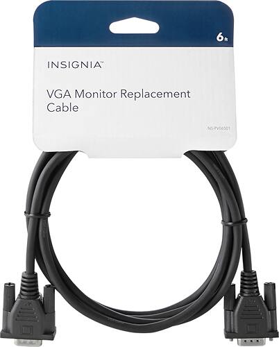 Alt View 1. Insignia™ - 6’ VGA Monitor Cable - Black.