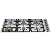 Bertazzoni - Master Series 36.8" Gas Cooktop - Stainless steel - Front_Zoom