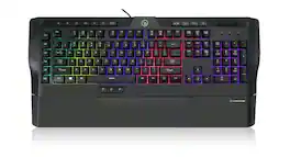 IOGEAR - IKON II Gaming Keyboard Gaming Keyboard, Macro Keys & Dedicated Media Controller - Black