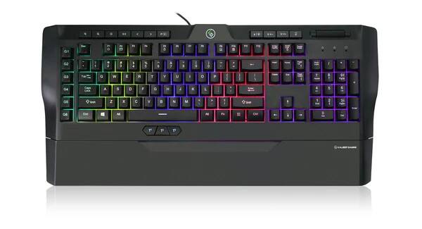 Front. IOGEAR - IKON II Gaming Keyboard Gaming Keyboard, Macro Keys & Dedicated Media Controller - Black.