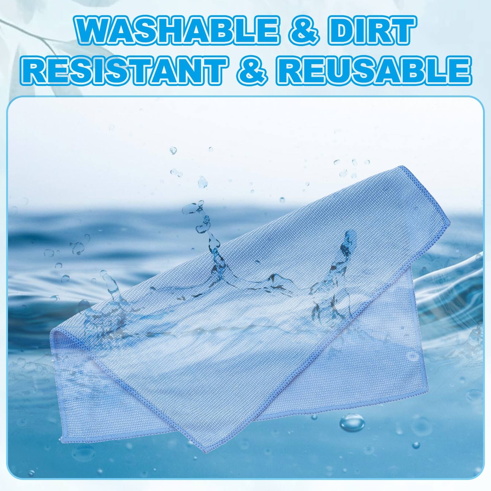 WASHABLE & DIRT RESISTANT & REUSABLE