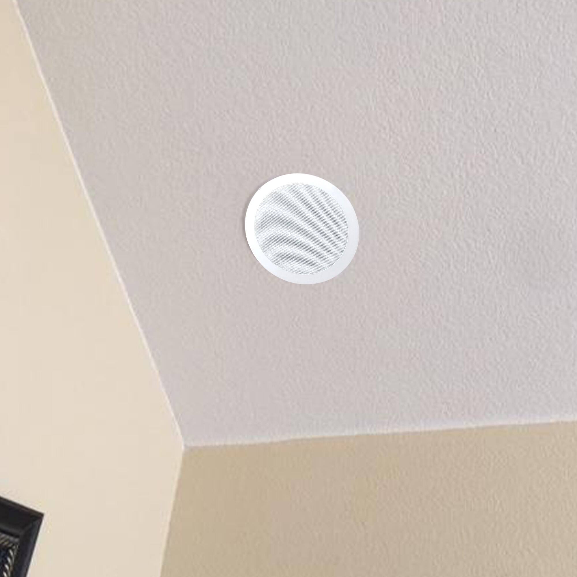 Alt View 3. Sterilite - PYLE PDIC61RD 200W 6.5'' Round Flush Mount In-Wall/Ceiling Home Speakers, 2 Pack - White.