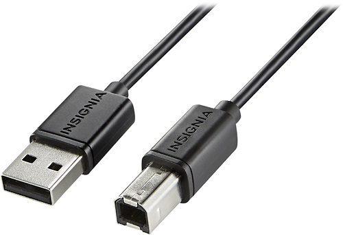 tofu træthed kobling Best Buy: Insignia™ 6' USB 2.0 A-Male-to-B-Male Cable Black NS-PU065AB