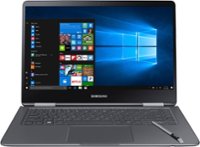 Front. Samsung - Notebook 9 Pro 15" Touch-Screen Laptop - Intel Core i7 - 16GB Memory - AMD Radeon 540 - 256GB Solid State Drive - Titan Silver.