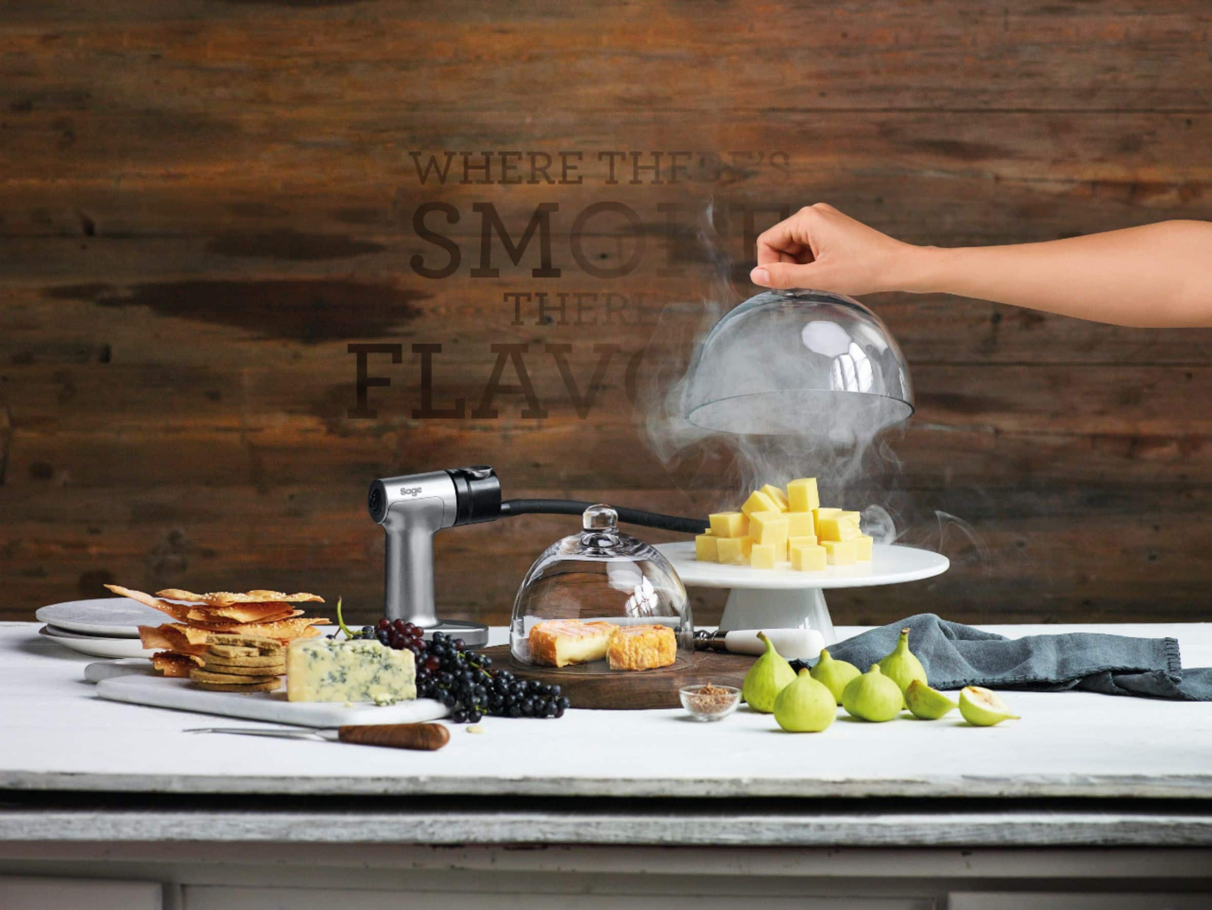 Alt View 13. Breville - the Smoking Gun Electric Wood Smoker - Silver.